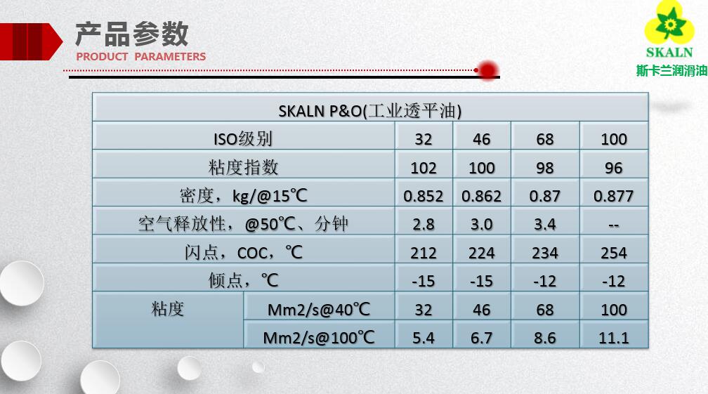 46號(hào)汽輪機(jī)油 參數(shù)